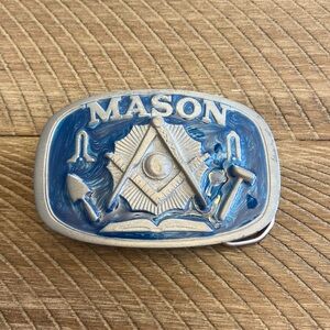 Vintage 1986 Mason Belt Buckle